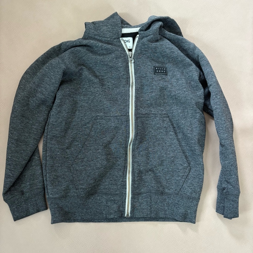 Billabong Kids Gray Zip-Up Hoodie